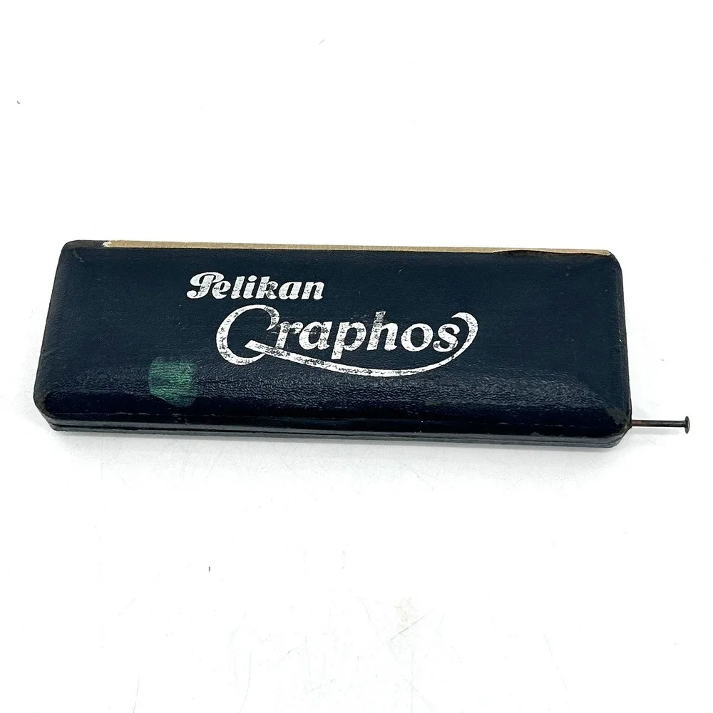 Vintage Pelikan Graphos Technical Drawing Pen Set with 10 Nibs and Black Case